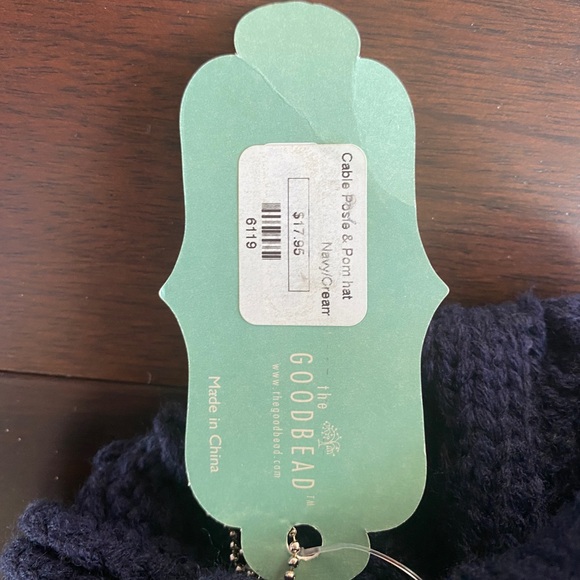 Gingersnaps Navy Pom Pom Hat - Picture 5 of 5